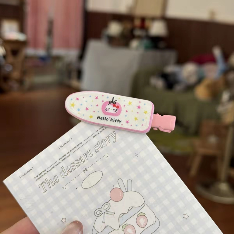 かわいい漫画の猫の女の子のヘアピン、甘い前髪、日本のサイドヘアピン、シンプルで多用途、甘い女の子|undefined
