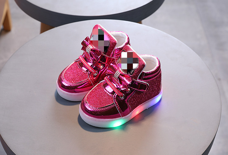 Lasten vilkkuvat kengät Urheilukengät Prinsessakengät strassit Hengittävät Kevyet Kengät_voghion.com