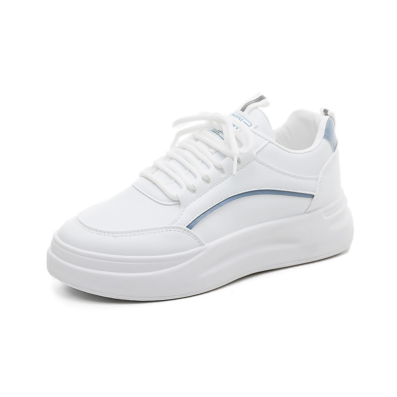 SH835 zapatos blancos para mujeres de verano nuevos zapatos transpirables para estudiantes de moda coreana con suela gruesa zapatos de skate casuales