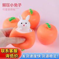 胡萝卜捏捏乐网红萝卜兔子挤压杯发泄解压神器整蛊小玩意减压玩具