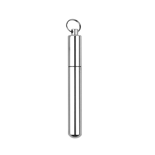 Stainless steel portable toothpick barrel outdoor mini toothpick barrel sealed waterproof travel creative storage toothpick box