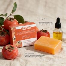 XCZBLH Persimmon Soap柿子皂洁面身体清洁沐浴去异味手工皂肥皂