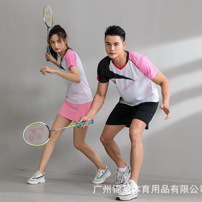 Badminton Tennis Table Tennis Clothing Tops Suit Men's and Women's Kidsren's Adult Summer Student Training Uniforms Competition Team Uniforms
