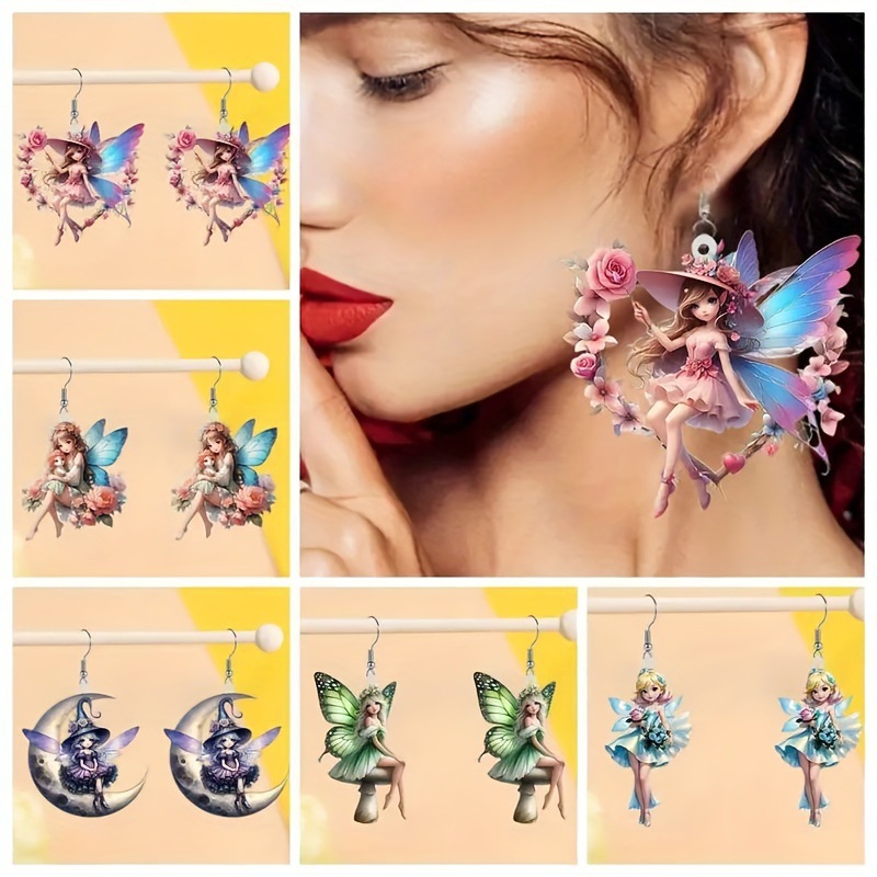 acrylic elegant fashionable creative earrings