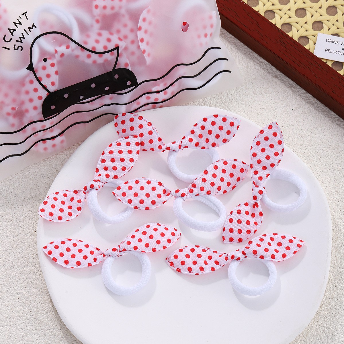 Nuevos lindos clipes de pelo hechos a mano otoño y invierno calientes dibujos animados animales cuadrados anillo de pelo para niños simple accesorios para el pelo de chicas versátiles