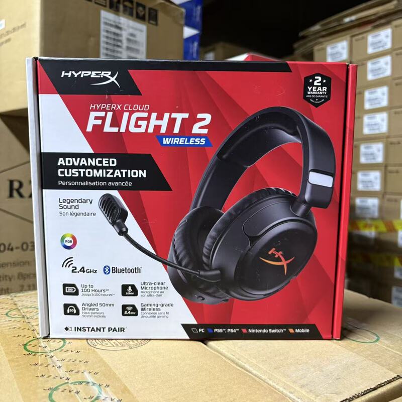 Hyperx Clould Flight 2 Hurricane Colorful Edition Wireless Headset Luminous Gaming Headset Sky Arrow 2Nd Generation