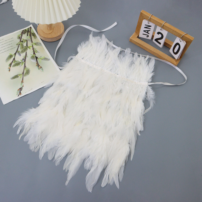 Ventas transfronterizas chale de encaje estilo gótico plumas escenario desfile de juegos de rol accesorios de fiesta