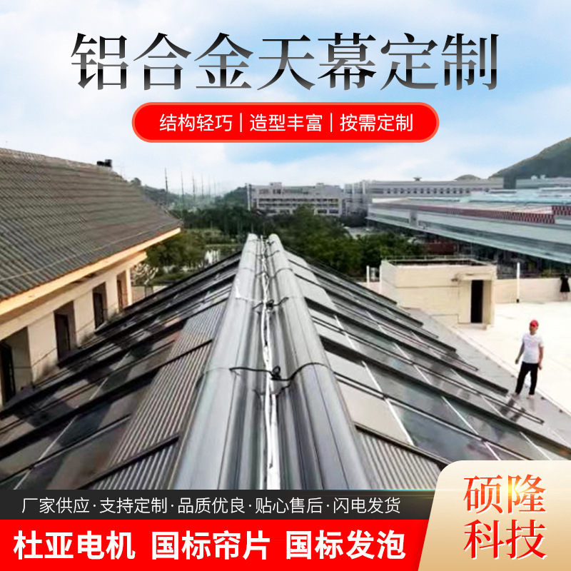 Aluminum Alloy Canopy Sunlight Room Sunshade Electric Roller Shutter Rain Insulation Telescopic Remote Control Sunshade Canopy