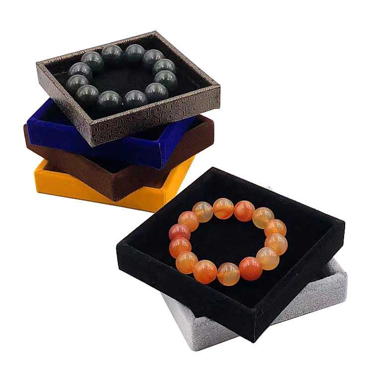 珠宝玉器首饰盘手镯手串吊坠挂件展示道具玉器收纳绒布皮革盘