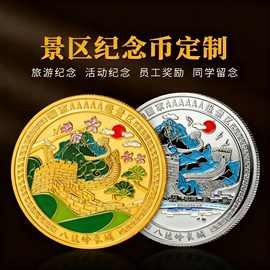北京旅游纪念品纪念币长城天安门天坛故宫景区纪念章文创礼物定制