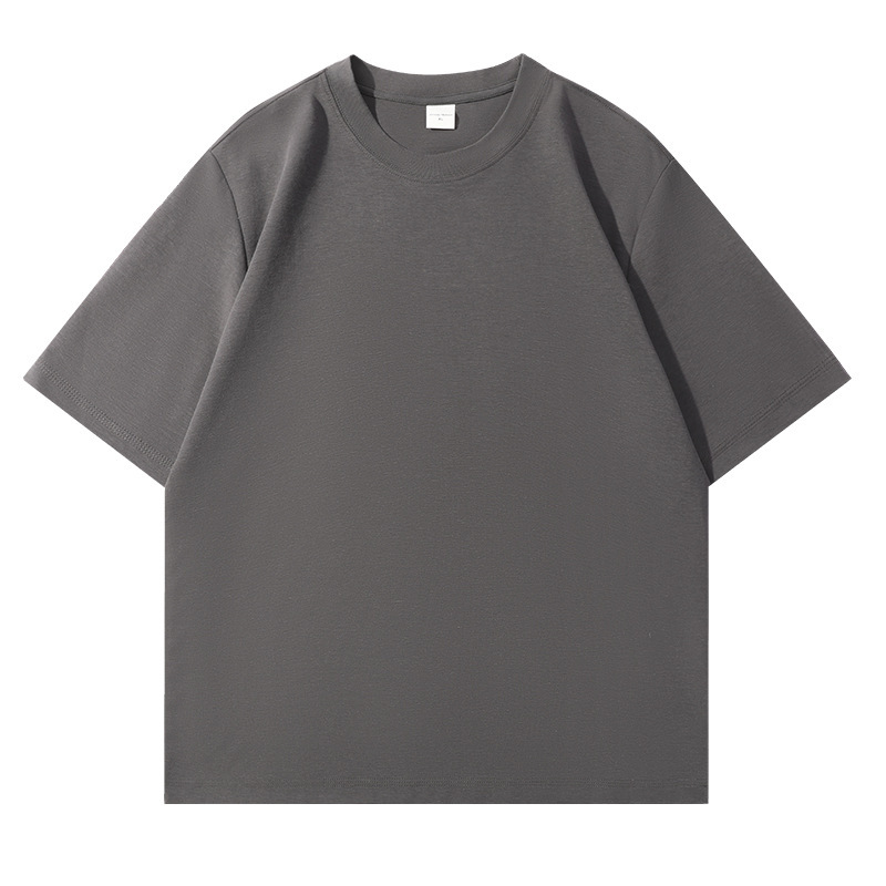 2025 nuevo producto 240g Peru Lycell camiseta de manga corta para hombres y mujeres con el mismo estilo literario, suelto, fresco y versátil image 7