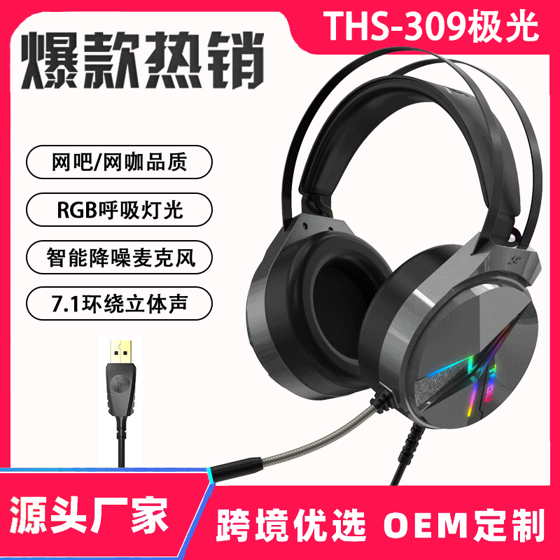 Cross-Border Over-Ear Gaming Headset for Mobile Phones and Computers, Heavy Bass Wired E-Sports Ps4 Headset with Microphone for Gaming Cross-Border Over-Ear Gaming Headset for Mobile Phones and Computers, Heavy Bass Wired E-Sports Ps4 Headset with Microphone for Gaming