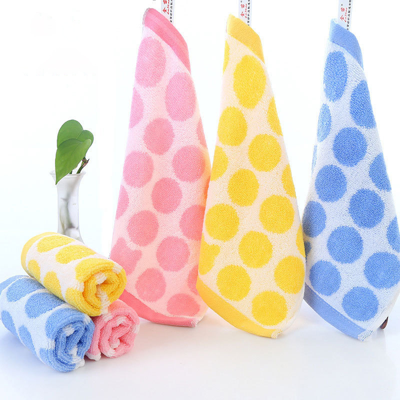 兒童素色毛巾卡通棉小毛巾幼兒園洗臉面巾正方形嬰幼兒方巾批發