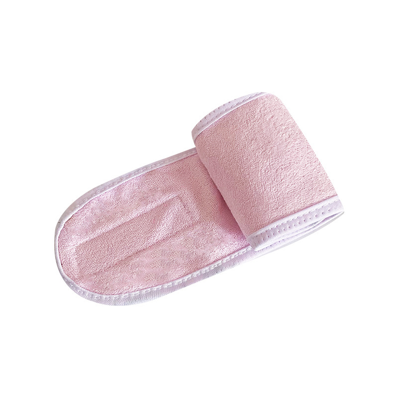 Comercio exterior transfronterizo material de velcro personalizado turbante de lavado de la cara de mujer coral veludo coral fábrica de joyas para el cabello tienda