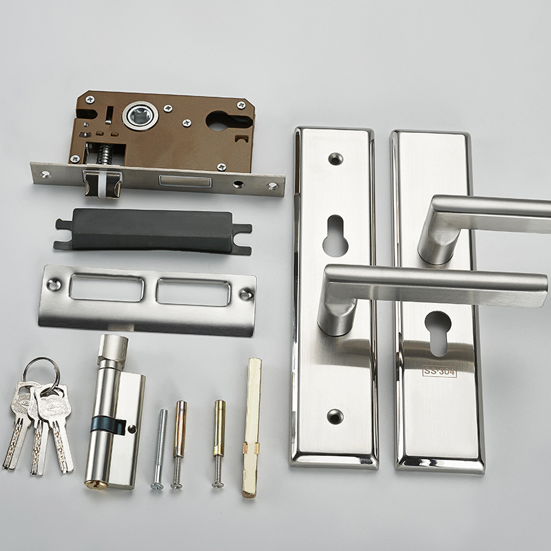 Cerradura de puerta doméstica Cerradura de puerta interior Cerradura de puerta de dormitorio Hardware manija de puerta general Cerradura de acero inoxidable 2.0 Cerradura de puerta de habitación gruesa