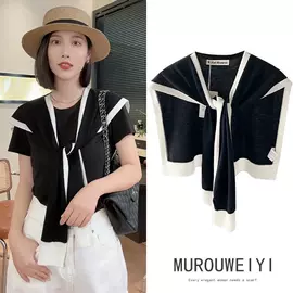 女式T恤;披肩;蕾丝衫雪纺衫