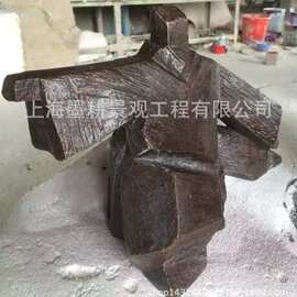 厂家生产大型户外铸铜抽象太极玻璃钢仿铜人物公园广场运动雕塑