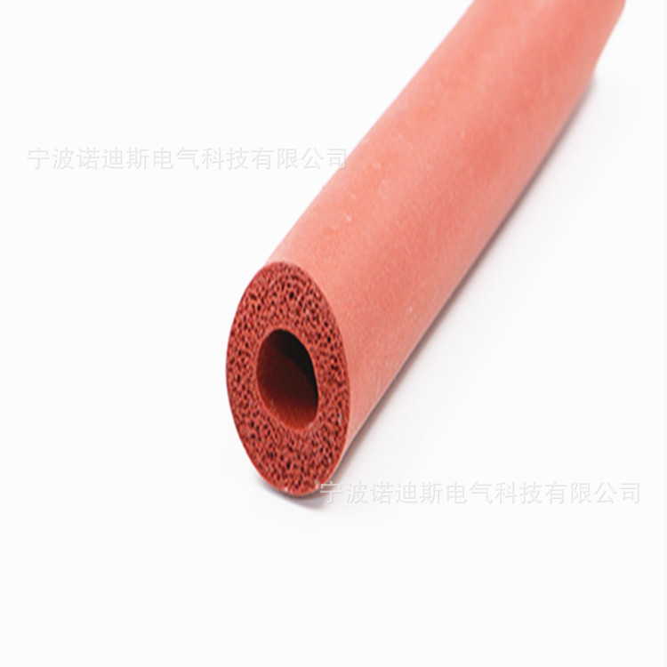耐温发泡硅胶软管 硅胶发泡管 低密度海绵套管 红色发泡矽胶管