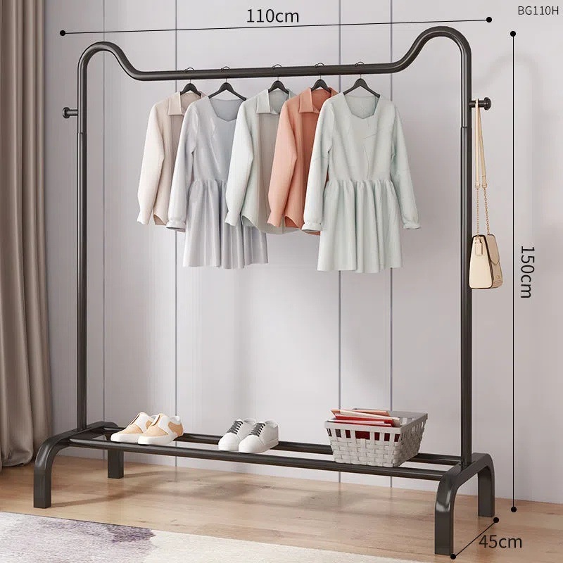 110cm 고양이 귀 + 매트 블랙 + 싱글 수납