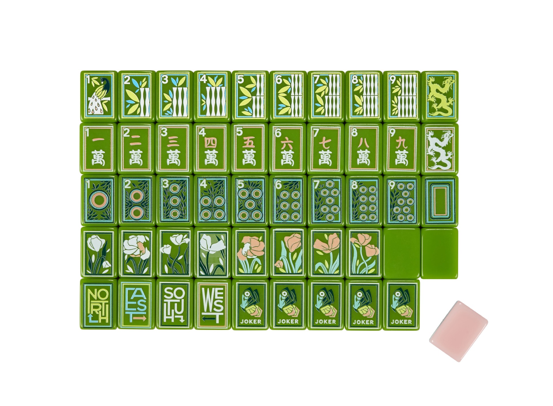 Three-layer acrylic American Mahjong set