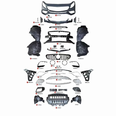 S65 S63AMG Surrounded, Big Surrounded - s65-front-bumper-assembly-center-grille