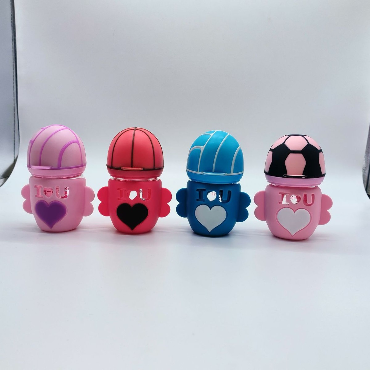 Kb32 Wide Mouth Straight Glass Bottle Anti-Fall Baby Bottle Standard Diameter Silicone Sleeve Baby Imitation Breast Milk Nipple