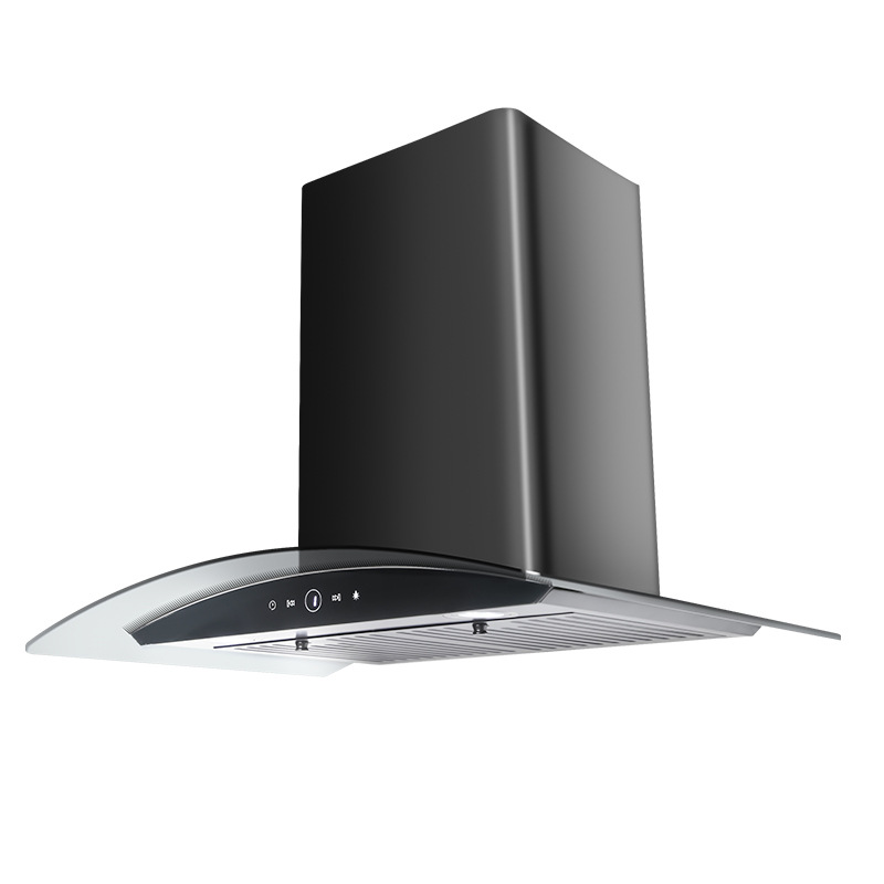 Fábrica original de succión superior de vidrio negro temperado hogar chimenea al por mayor