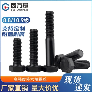 实体大厂定制高强度螺栓 加长加大全螺纹半螺纹高强螺丝 8.8/10.9