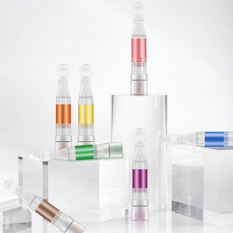 厂家2ml次抛pp迷你折断式精华液 水粉瓶保龄球包材 冻干粉分装瓶