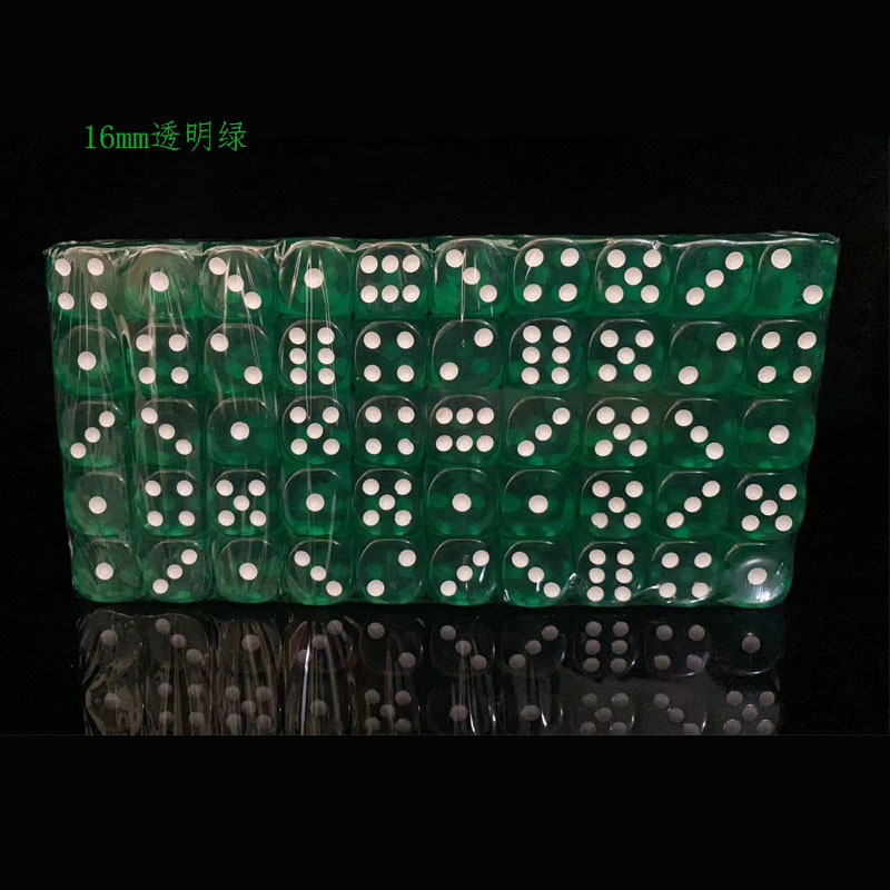 16mm 둥근 투명한 녹색