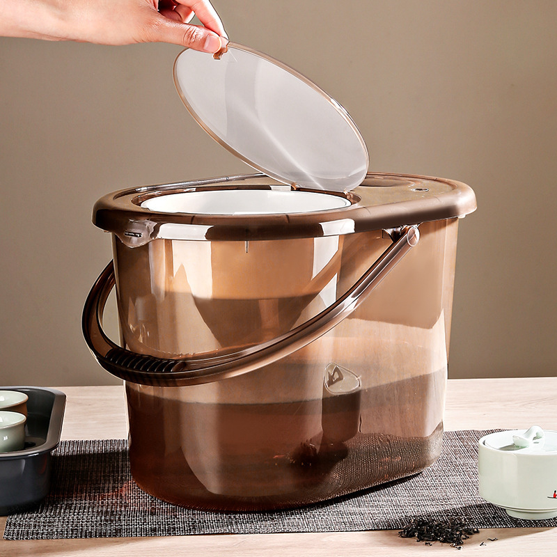 茶桶、茶渣分離濾過排水桶、茶道茶台ゴミ箱、茶道具付属品、排水桶、乾湿分離|undefined