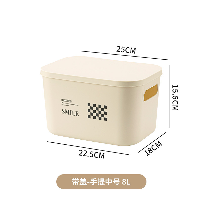 뚜껑 휴대용 중간 크림 화이트