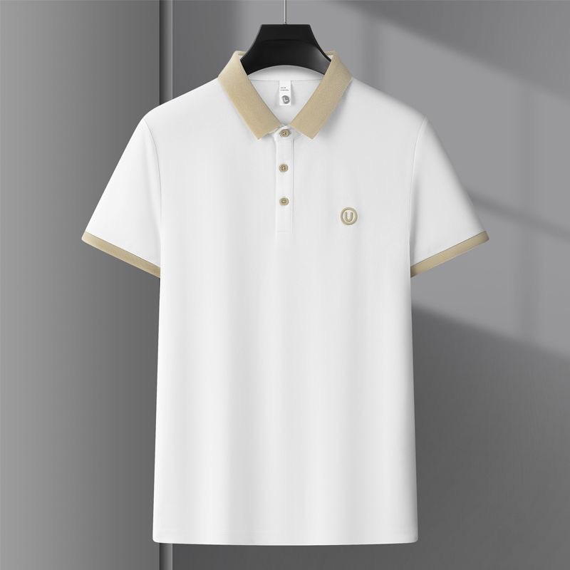 Polo de mangas cortas con solapa, camiseta de verano de moda para hombres, camiseta coreana de tendencia delgada 2026 nueva camiseta versátil