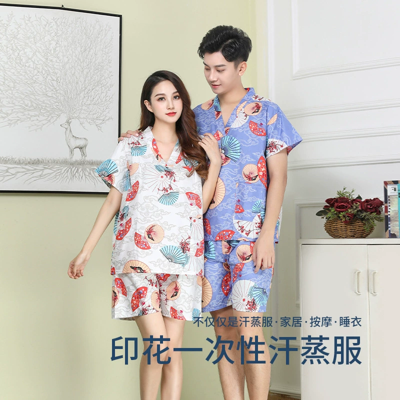 Одноразовые паровые костюмы для дома, отель, кровать и завтрак, одежда для ванны Tangquan Сауна, массаж завод оптовая продажа с V-образным вырезом