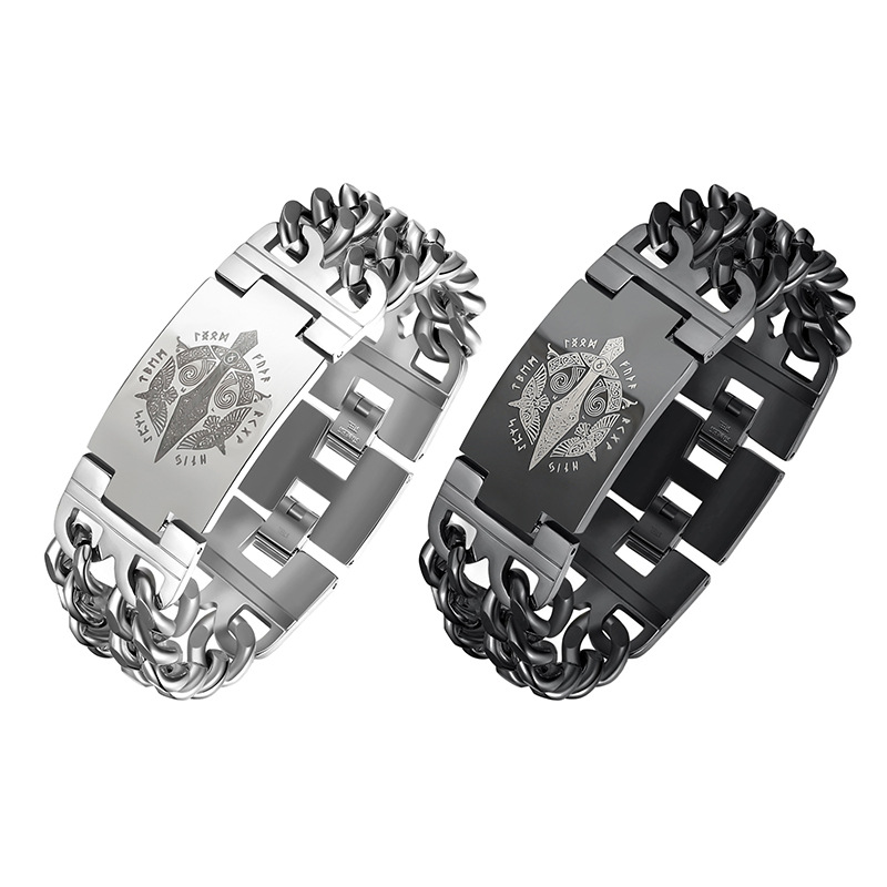 Herren Panzerarmband Aus Edelstahl Wasserfest Und Langlebig_voghion.com