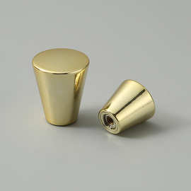 五金拉手法式隐形免打孔衣厨鞋柜子纯黄铜金色单孔柜门拉手拉把手