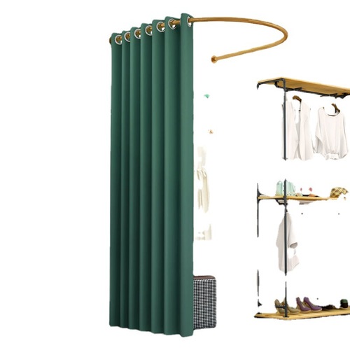 Cross-border shopping mall clothing store U-shaped fitting room simple changing room floor-standing convenient dressing room clothing display rack