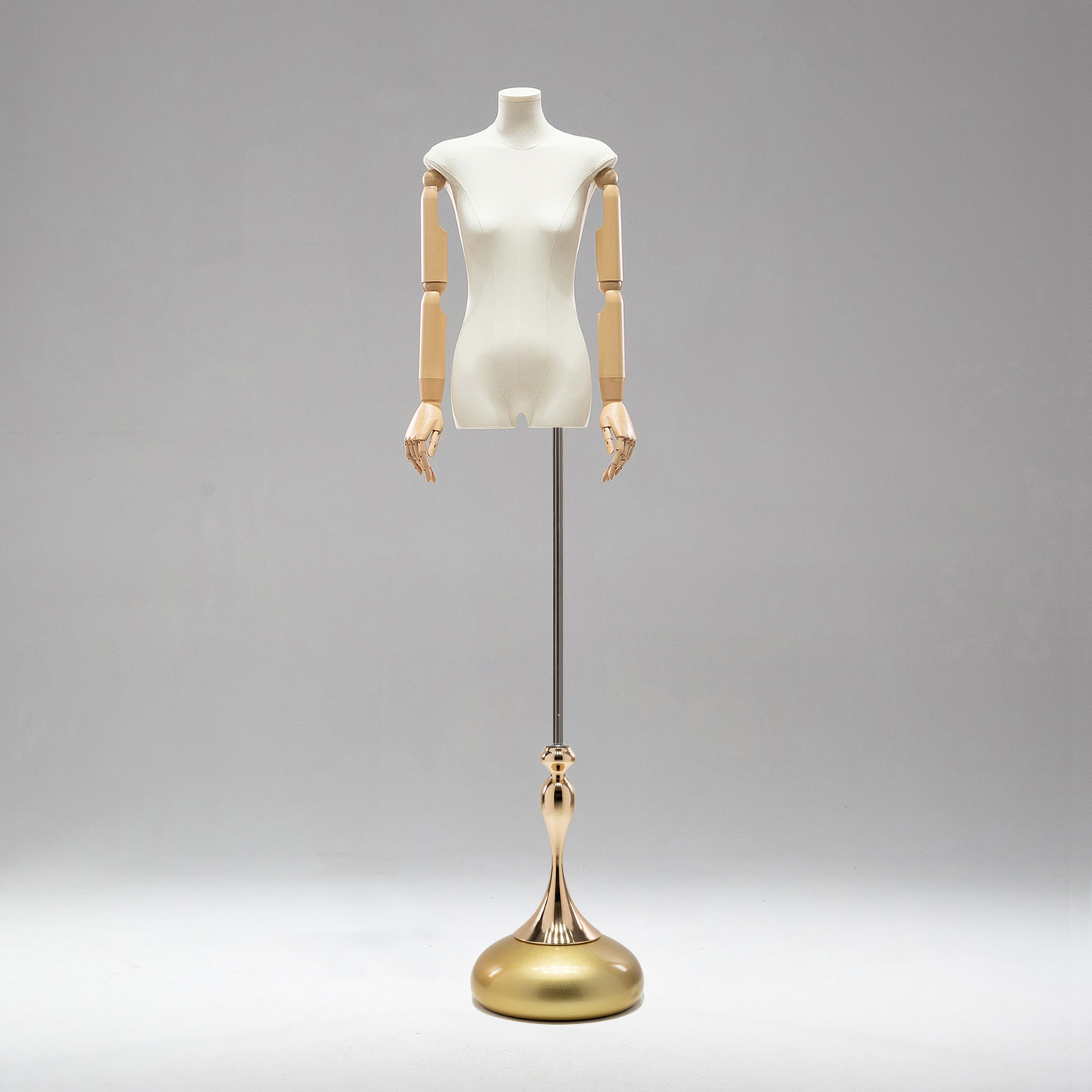 Modelo de accesorios tienda de ropa de mujer maniquí de gota de agua base ventana de pantalla de cuerpo de vestido de boda exhibición de cuerpo humano marco de modelo