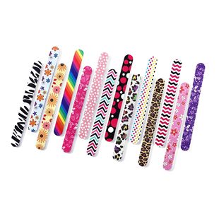 17.8cm Long Printed Nail Rubbing Manicure Pattern Nail File Double-Sided Polishing Colorful Nail Rubbing Strip Wholesale