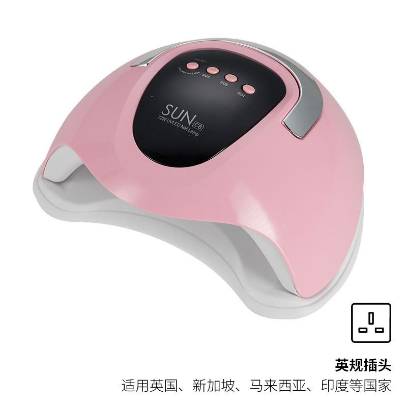 Luz de manicuras transfronterizas 78W máquina de manicuras de alta potencia luz de terapia de uñas tienda de manicuras luz de curado de uñas UV máquina de terapia de luz de pegamento de nail