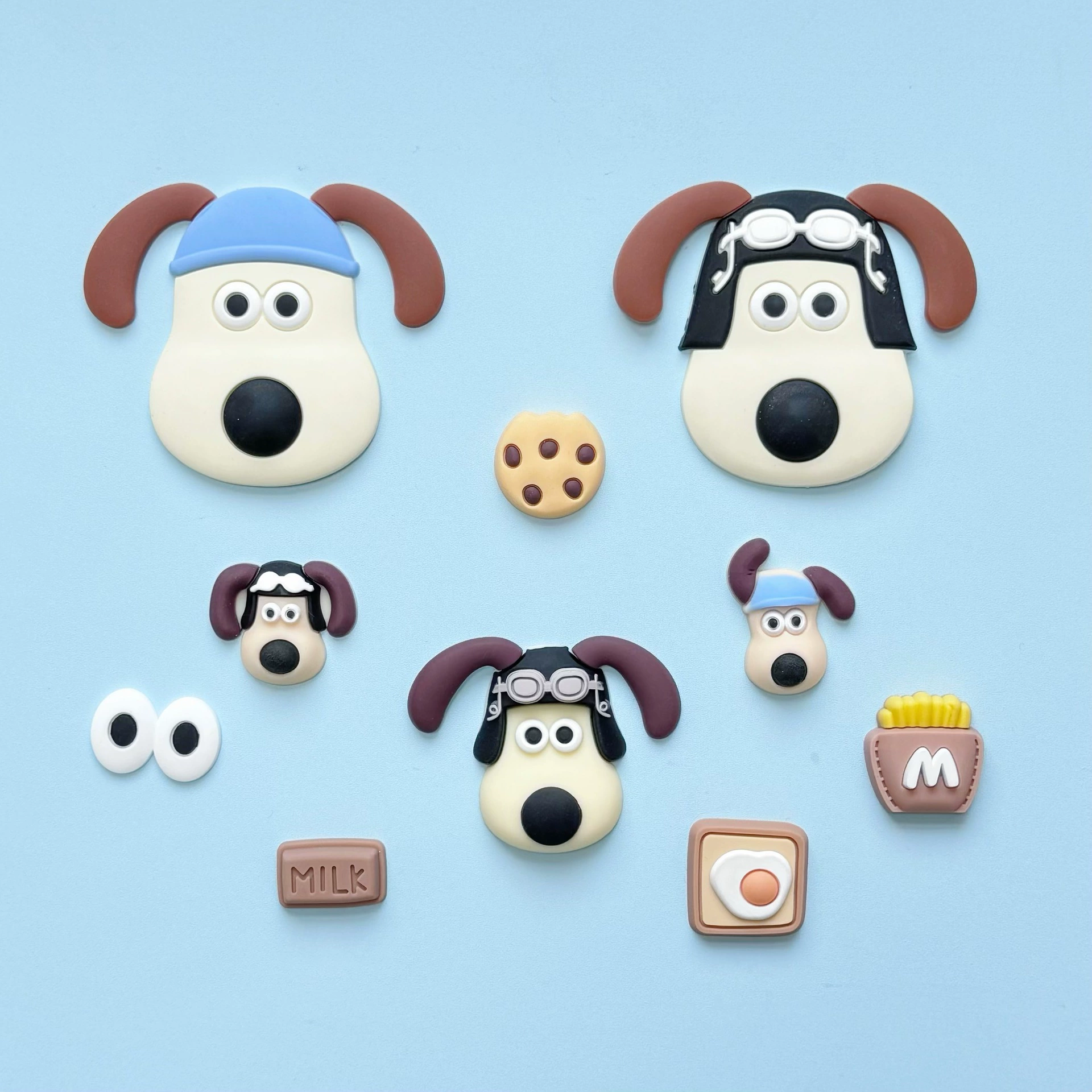 Маленькая собака пвх мягкая резиновая фурнитура DIY кремовая резиновая чехол для телефона