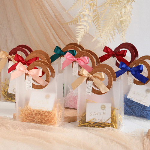 Women's Day Gift Bags, Handbag Style, Wedding Birthday Gift Box, Festival Transparent Gift Bag, Wholesale