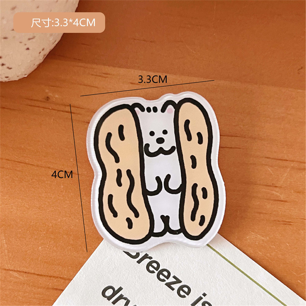 Tengyi original lindo de dibujos animados pequeño Capibara acrílico broche chica bolsa ropa decorativa pin insignia al por mayor
