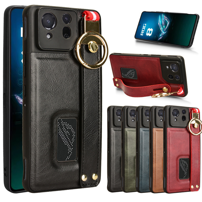 For ASUS ROG Phone 8 Pro Phone Case Rog5 Wristband Crossbody Rope Protective Case Phone 6/7 Case