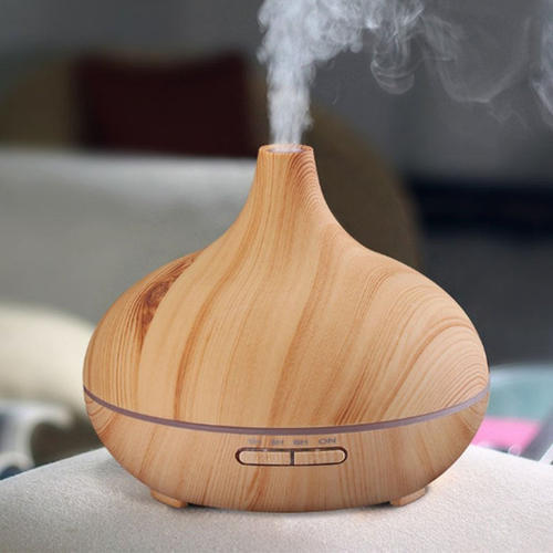 New Amazon wood grain large household atmosphere lamp humidifier large capacity desktop ultrasonic aromatherapy atomizer