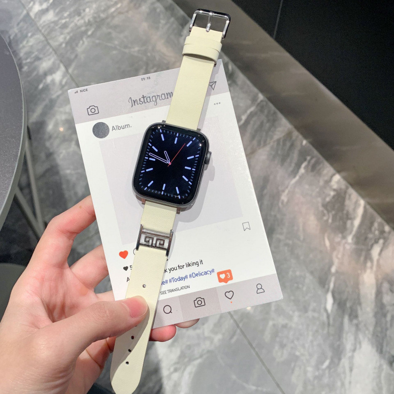 Suitable for Apple Watch iwatchS10 Strap Gold Hoop Peel Apple New SE9876 Premium Women