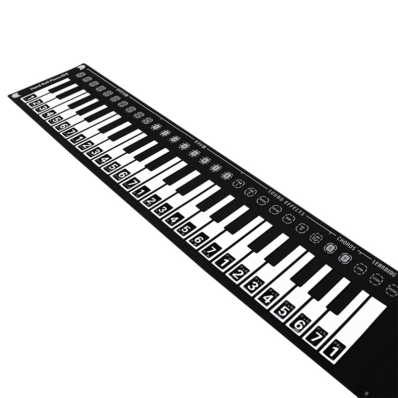 Universal black electronic piano, keyboard, sticker, 49 keys, 61 keys, 88 keys 5