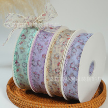 新款4cm卡通小猫手工diy发饰头饰蝴蝶结辅料丝带礼盒包装带批发