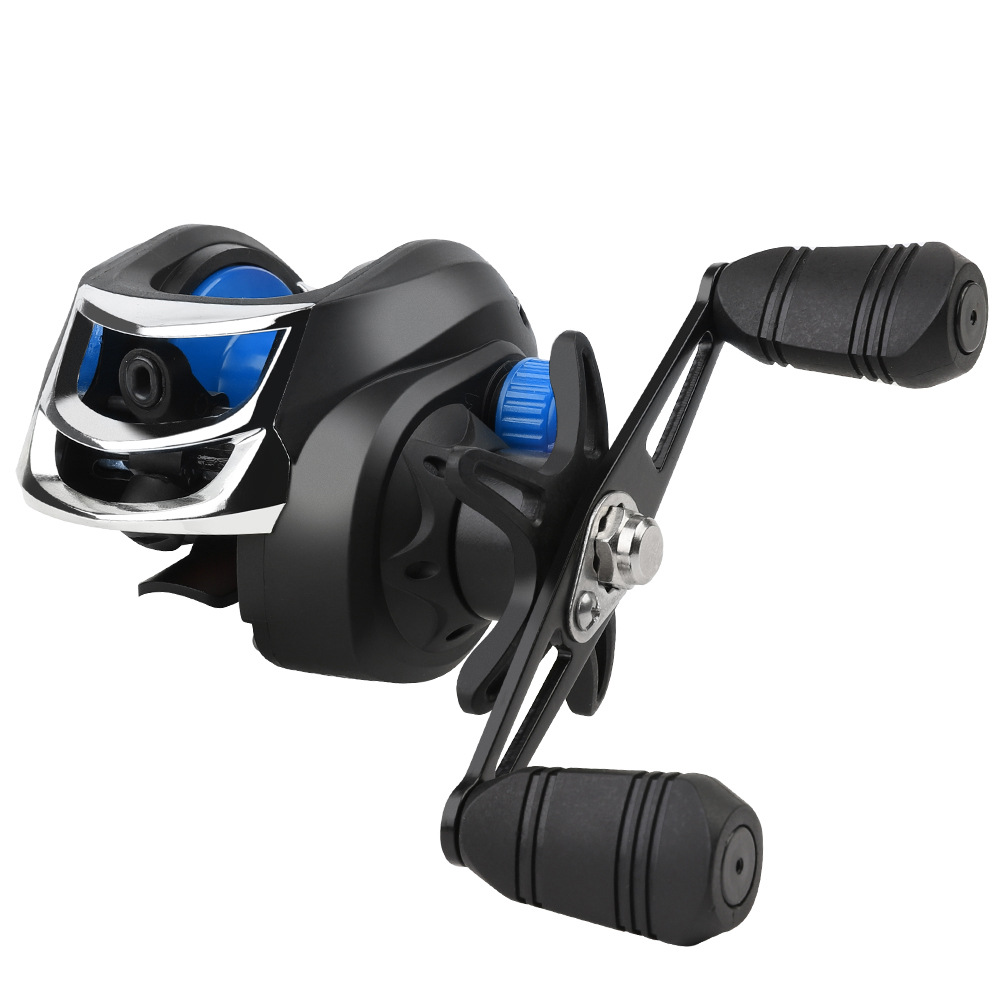 Venta directa de fábrica universal metal anti-explosión línea Luya rueda de gota de agua fuerte tensión negro mar Rod largo tiro pesca carrete al por mayor