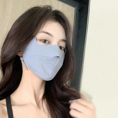 2025新款跨境代发无缝防晒口罩，带立体眼罩跨境代发|ms